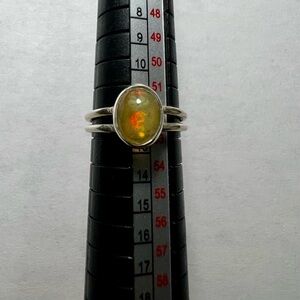 Sterling Silver Opal Ring